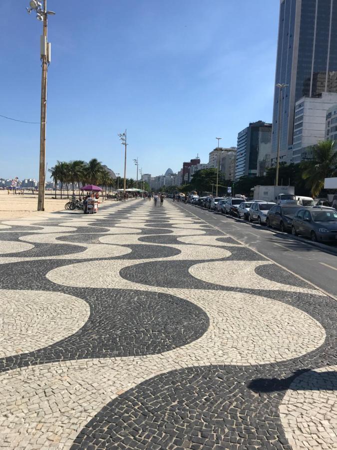 Apartamento Copacabana, Vista Para O Mar E Com Garagem Rio de Janeiro Buitenkant foto